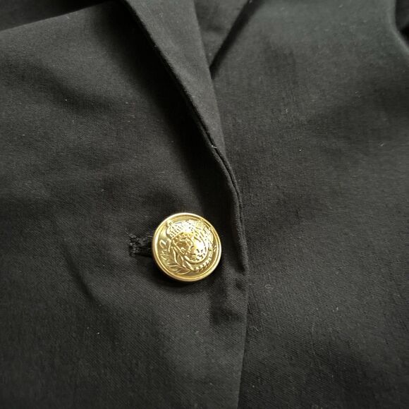 NWT $89 Lane Bryant size 24 THE BRYANT BLAZER One Gold Button Closure BLACK K24 - Picture 5 of 11